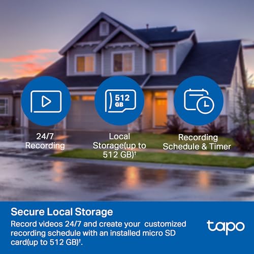 Tapo 1080P Outdoor Wired Pan/Tilt Security Wi-Fi Camera, 360° View, Motion Tracking, Works with Alexa & Google Home, Night Vision, Free AI Detection, Cloud & SD Card Storage(up to 512GB), Tapo C500… - Image 6