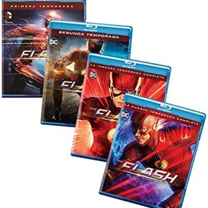 The Flash: The First Four Seasons – The Complete First, Second, Third and Fourth Seasons 4-Volume Blu-ray Collection (Season 1 / Season 2 / Season 3 / Season 4) [DC Comics 4-Pack] [Spanish Artwork]