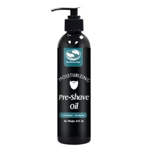 The Henna Guys 8 fl. Oz, Lemongrass & Eucalyptus Pre Shave Oil for Men, Premium Pre Shave Oil, Excellent Shaving oil for Men, Prepares for a burns free Shave, Works with Straight or Safety Razor