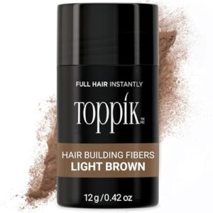 Toppik Hair Building Fibers, Fill In Fine or Thinning Hair Instantly Thicker, Fuller Looking Hair 9 Shades,4 size options