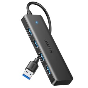 UGREEN USB 3.0 Hub, 4 Ports USB A Splitter Ultra-Slim USB Expander for Mouse, Keyboard, Flash Drive, U Disk, Printer Compatible with Laptop, Desktop PC, Xbox, PS5, and More