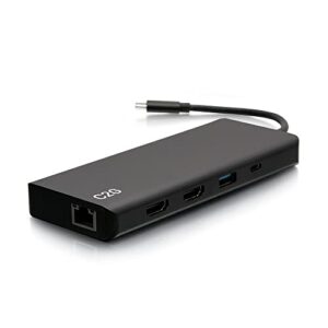 USB-C 9-in-1 Dual Display Docking Station with HDMI, Ethernet, USB, 3.5mm Audio and Power Delivery up to 60W – 4K 30Hz (TAA Compliant) – TAA Compliant