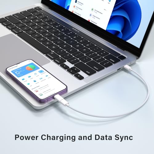 USB C Type C to Lightning Adapter MFi Certified 4 Pack 27W Fast Charging Support Data Sync,Lightning to USB Type C Cable Adapter for iPhone/iPad/for Airpods,with Anti-Lost Loop,Not for Audio/OTG - Image 5