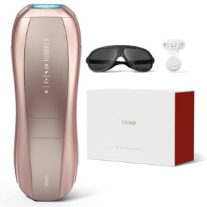 Ulike Laser Hair Removal Air 10 IPL Holiday Gifts for Women and Men, 65°F Ice-Cooling Contact, Dual Lights, Skin Sensor & SHR Mode* for Nearly Painless, Effective & Long-Lasting Hair Removal from Home