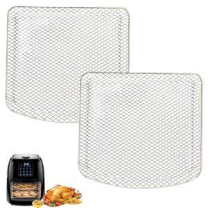 Upgraded Air Fryer Oven Tray for Chefman 6.3QT 4-In-1 Digital Air Fryer Oven, Air Fryer Oven Mesh Style Food Rack Shelf Crisper Tray Grill Plate Grate Grid for Chefman Air Fryer, Dishwasher Safe
