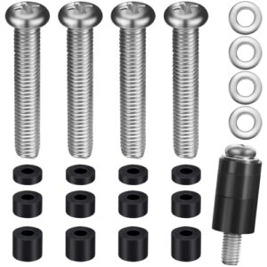 Upgraded M8 Screws Kit for Samsung TV – 45mm + 6 Length Options, TV Mounting Screws with Washers & Spacers, Fits Most 41–85″ VESA Mount TVs