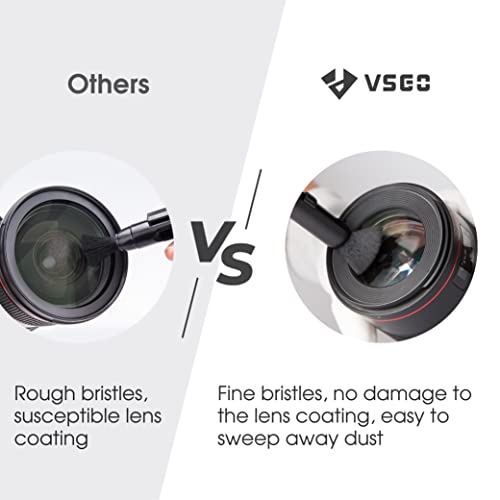 VSGO Lens Cleaning Pen with Power Switch – Compatible with Canon, Nikon, Sony Cameras, Binoculars, and AR/VR Glasses – Includes 2 Replaceable Carbon Tips (V-P03E) - Image 4