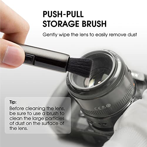 VSGO Lens Cleaning Pen with Power Switch – Compatible with Canon, Nikon, Sony Cameras, Binoculars, and AR/VR Glasses – Includes 2 Replaceable Carbon Tips (V-P03E) - Image 5