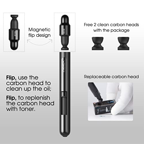VSGO Lens Cleaning Pen with Power Switch – Compatible with Canon, Nikon, Sony Cameras, Binoculars, and AR/VR Glasses – Includes 2 Replaceable Carbon Tips (V-P03E) - Image 6