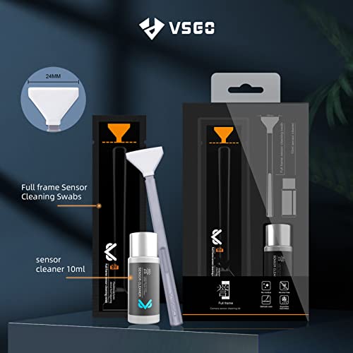 VSGO VS-S03E New Full Frame Camera Cleaning Kit 12pcs Sensor Cleaning Swab and 10ml Cleaner Compatible for Sony Nikon Canon FF CCD CMOS Clean - Image 3
