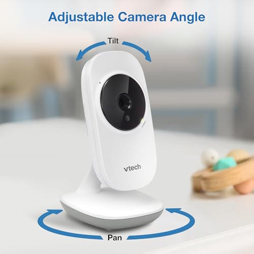 VTech VM819 Baby Monitor with Camera and Audio, 2.8” Screen Portable Baby Camera, Night Vision, 2-Way Audio, Temperature Sensor and Lullabies, Secure Transmission No WiFi, Ideal for Baby/Elderly/Pet - Image 5