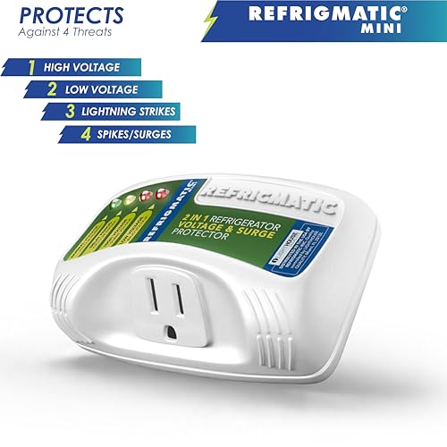 WS-36300 Electronic Voltage & Surge Protector for Refrigerators Up to 27 cu. ft. Protect Your Refrigerator Against High and Low Voltage, Brownouts and Spikes, (2 Pack) - Image 3