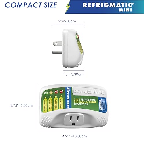 WS-36300 Electronic Voltage & Surge Protector for Refrigerators Up to 27 cu. ft. Protect Your Refrigerator Against High and Low Voltage, Brownouts and Spikes, (2 Pack) - Image 7