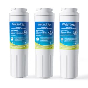 Waterdrop EDR4RXD1 Replacement for EveryDrop® Filter 4, Whirlpool® UKF8001, 4396395, Maytag® UKF8001AXX-200, UKF8001AXX-750, WD-F07, Refrigerator Water Filter, 3 Filters (Package May Vary)