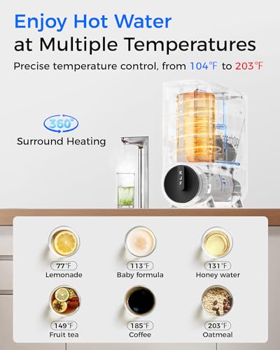 Waterdrop Reverse Osmosis System, Instant Hot Water Dispenser, 600 GPD, Reduce PFAS, Tankless, 2:1 Pure to Drain, Under Sink, TDS Reduction, Smart LED Faucet, Hot and Cold Water Dispenser Faucet - Image 6