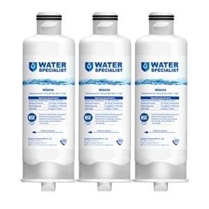 Waterspecialist DA97-17376B Replacement for Samsung HAF-QIN/EXP, HAF-QIN, RF28T5001SR, DA97-08006C, RS27T5200SR, RF28R7351SG, RF24R7201SR, RF27T5201SR, WS645A, Refrigerator Water Filter (Pack of 3)
