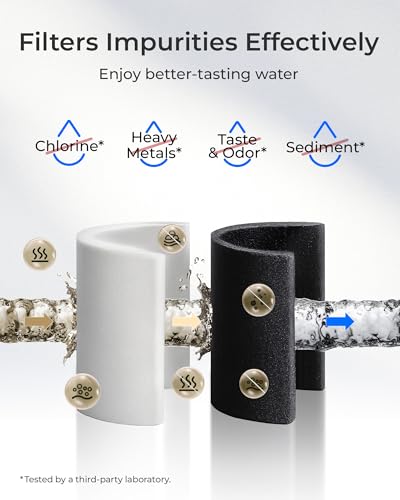 [With Chip] Waterdrop W283 Replacement Water Filter for Elkay® 51300C, Compatible with Elkay® ezH20® and Halsey Taylor® Bottle Filling Stations, NSF/ANSI 42, Reduces Chlorine, Bad Taste & Odor - Image 5