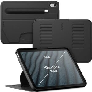 ZUGU CASE for iPad 10.9 Inch Case iPad 11th/10th Generation (A16 2025/2022), Slim Protective Magnetic Stand & Sleep/Wake Cover 11th/10th Gen iPad Stand, Model #s A2696, A2757, A2777, Stealth Black