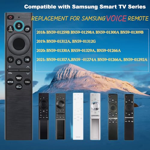 for Samsung Remote Control for Smart Tv with Voice Control, for Samsung TV Remote Control Replacement, for Frame Tv Remote Smasung Crystal Neo LED 4K Ultra HD TVs(No Solar) 1-Year Warranty. - Image 4