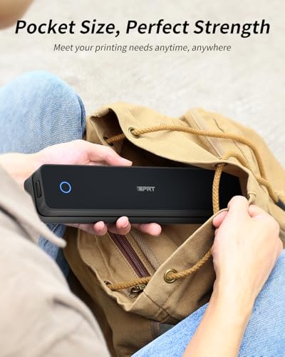 iDPRT Portable Thermal Printer, MT610 Pro Wireless for Travel, 300 DPI Bluetooth Inkless Printer Support 8.5" X 11" US Letter&A4&A5 Thermal Paper for Home, Compatible with iOS, Android, Laptop, Black - Image 5