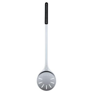 ooni Pizza Turning Peel – 7 Inch Aluminum Perforated Pizza Peel, Lightweight Metal Pizza Turner with Long Handle, Pizza Tools, Pizza Oven Accessories