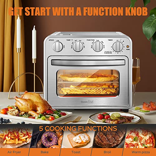 Air Fryer, Geek Chef Convection Air Fryer Toaster Oven, 4 Slice Toaster Airfryer Countertop Ovens, Electric Hot Ovens Oilless Cooker, Accessories & E-Recipes Included, ETL Listed, 16QT - Image 5