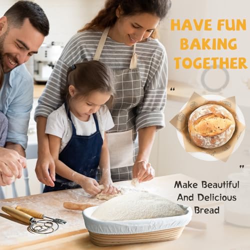 Cast Iron Dutch Oven for Bread Baking, With Banneton Bread Proofing Basket & Baking Supplies, 7.5QT Multi-Functional Dutch Oven Pot with Lid, Cast Iron Bread Pan, Black - Image 3