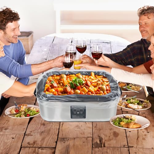 Electric Roaster Liners 34 x 18 Inch, 10 Count Disposable Roasting Oven Liners for 16, 18, 22 Quart Roasters, Plastic Cooking Bags for Immediate Cleanup - Image 8