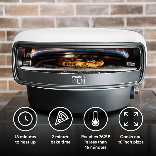 Everdure KILN S Series 1-Burner Gas Pizza Oven - 16” Restaurant Quality Pizza In Under 2 Minutes - Backyard, Portable Pizza Oven for Families, Entertainers & Pizza Enthusiasts, Cooks More Than Pizza - Image 6