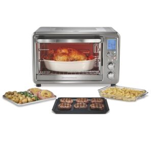 Hamilton Beach 6-in-1 Sure Crisp Air Fryer Toaster Oven Combo & Electric Indoor Grill, 450 F Searing Temp, Bake, Broil, Toast and Pizza Function, .88 cu. ft., 6 Slice Capacity, Stainless Steel (31395)