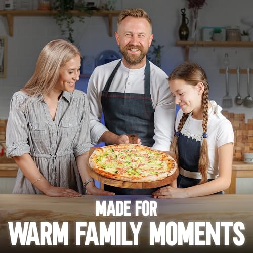 KitchenStar 16-Inch Acacia Wood Pizza Peel – Extra Large Wooden Cutting & Serving Board with Handle – Natural Oil Finish – Ideal Pizza Oven Accessory for Easy Sliding & Prep - Image 7