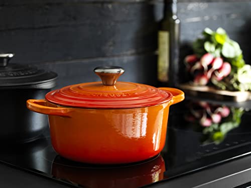 Le Creuset Enameled Cast Iron Signature Round Dutch Oven, 3.5 qt. , Flame - Image 3