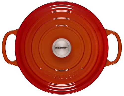 Le Creuset Enameled Cast Iron Signature Round Dutch Oven, 3.5 qt. , Flame - Image 5