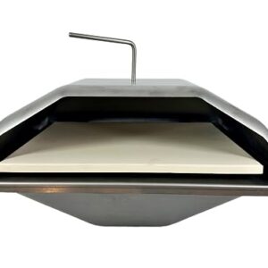 Pellethead Wood Fired Pizza Oven Attachment for Most Full Sized Pellet Grills, compatible with GMG, Traeger, Pit Boss, Camp Chef and More