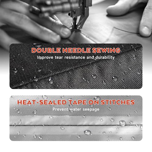 Pizza Oven Cover for Blackstone 2238 Outdoor Pizza Oven, Heavy-Duty 600D Protective Cover for Blackstone 13" Tabletop Rotating Pizza Oven - Image 5