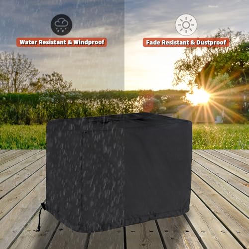Pizza Oven Cover for Blackstone 2238 Outdoor Pizza Oven, Heavy-Duty 600D Protective Cover for Blackstone 13" Tabletop Rotating Pizza Oven - Image 7