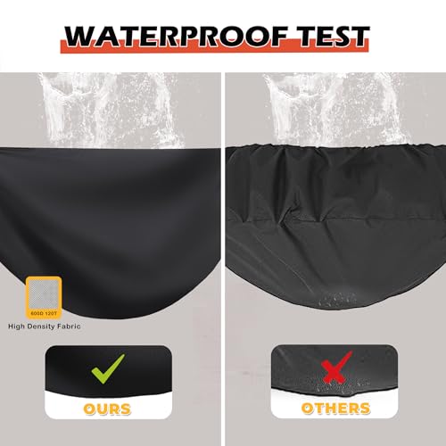 Pizza Oven Cover for Blackstone 2238 Outdoor Pizza Oven, Heavy-Duty 600D Protective Cover for Blackstone 13" Tabletop Rotating Pizza Oven - Image 8